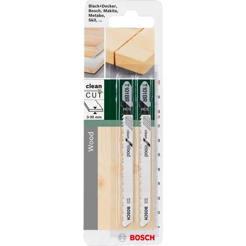 Bosch Zubehör Stichsägeblatt HCS, T 101 BR Clean for Wood (2609256724)