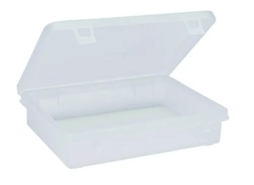 Sortimentskasten, ohne Fächer, Abm. 220 x 182 x 49 mm (LxBxH), aus transparentem PP