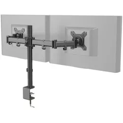 Mid.you Monitor-Halterung, Schwarz, Metall, 68.1x40x19 cm, 360° drehbar, höhenverstellbar, Arbeitszimmer, Bürozubehör