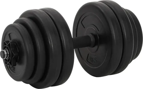 vidaXL 2X Hantel 30 kg Hantelset in rot von vidaXL