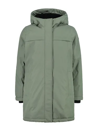 CMP Kid's Parka Fix Hood - Wetterfester Parka in Grün, Gr. 116 - Parka für Kinder, wind- und wasserdicht mit warmer Kunstfaserfüllung - ideal für den Alltag. Perfekt für kalte Tage!