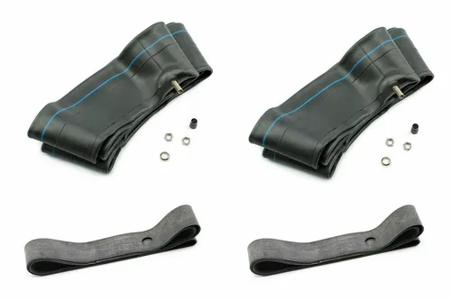 2x Schlauch + 2x Felgenband 2,25 x 16 Zoll Simson Moped Anhänger Mofa