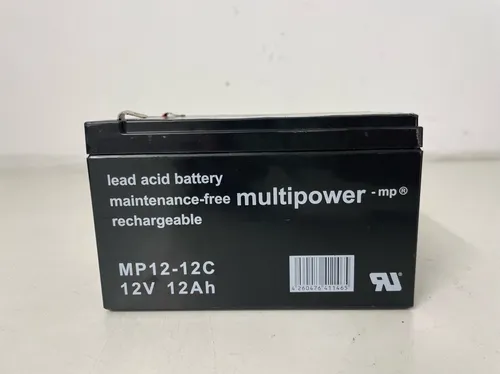 Multipower MP12-12C 12V 12Ah Blei Akku Zyklentyp - Batterien & Akkus, ideal für wiederholte Lade- und Entladezyklen, perfekt für Solaranlagen und Notstromversorgungen.