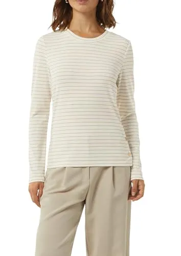 T-Shirt Langarm mit Lurexstreifen