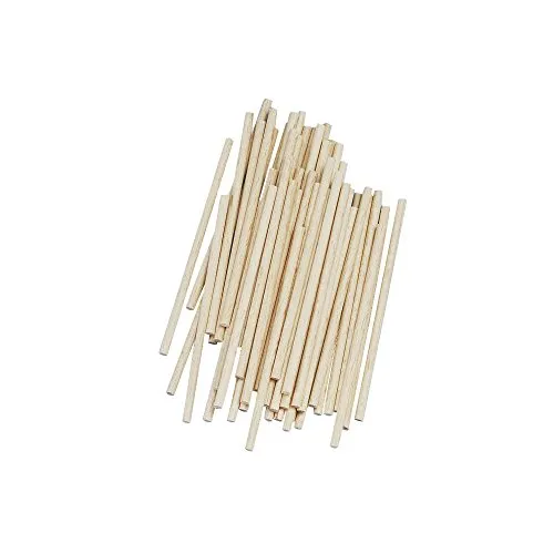 Rayher 6121531 Bastelhölzer, 100 mm, 4 mm ø, SB-Btl. 60 Stück, natur