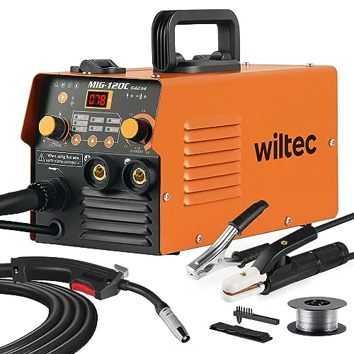 XPOtool IGBT Schweißgerät 120A - MIG-Schweißgerät mit innovativer IGBT-Technologie, ideal für vielseitige Schweißarten und perfekte Ergebnisse, leicht und mobil für flexible Einsätze.