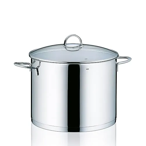 Kela Cailin Kochtopf 28 cm aus Edelstahl - Hochwertiger Edelstahl-Kochtopf, ideal für gleichmäßiges Kochen und Braten, perfekt für die moderne Küche.