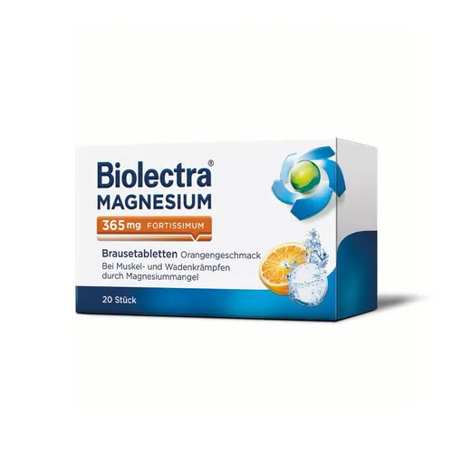 Biolectra® Magnesium 365 mg fortissimum Orange Brausetabletten