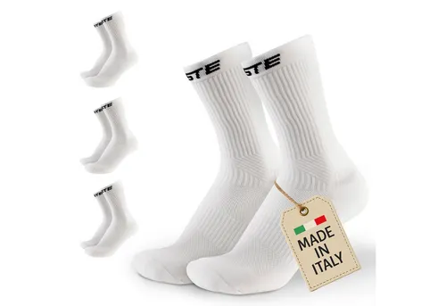 PASTE® Sportsocken & Fußballsocken (3 Paar) - Sportsocken für Herren & Damen, atmungsaktiv und rutschfest. Ideal für Fußball, Laufen und Fitness. Made in Italy für optimalen Tragekomfort und Strapazierfähigkeit.