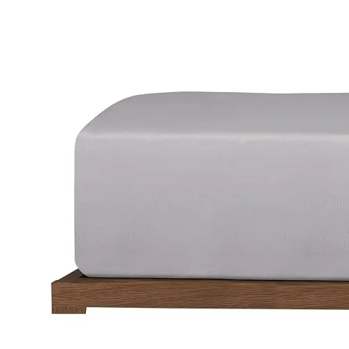 Uncover by Schiesser Spannbettlaken New Jersey - Edeljersey - 150 x 200 cm - Hellgrau