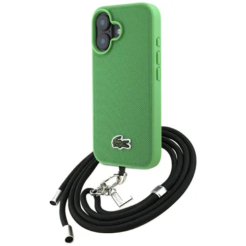 Lacoste iPhone 16 Hülle Case Cover MagSafe Iconic Petit Pique Crossbody
