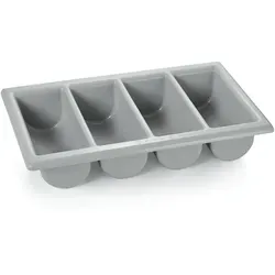 WAS Germany - GN Besteckkasten mit 4 Einteilungen, 1/1, Polyethylen