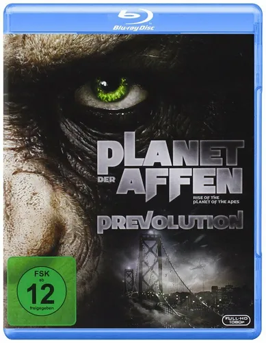 Planet der Affen: Prevolution [Blu-ray] - Spannender Science-Fiction-Film, freigegeben ab 12 Jahren, ideal für Fans von packenden Geschichten und beeindruckenden visuellen Effekten.
