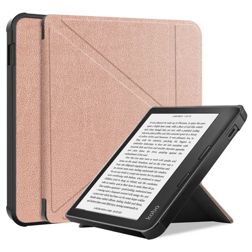 Cover für Kobo Libra 2 7 Zoll Tablethülle Schlank Auto Sleep/Wake in Bronze