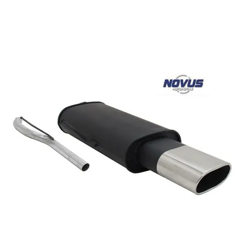Sport Auspuff Endschalldämpfer oval DTM S Novus Gruppe N für VW Passat 35i B3 - Hochwertiger Edelstahl-Schalldämpfer für VW Passat 35i B3, sorgt für verbesserten Sound und Leistung, 2 Jahre Garantie, ideal für Tuning und Styling.