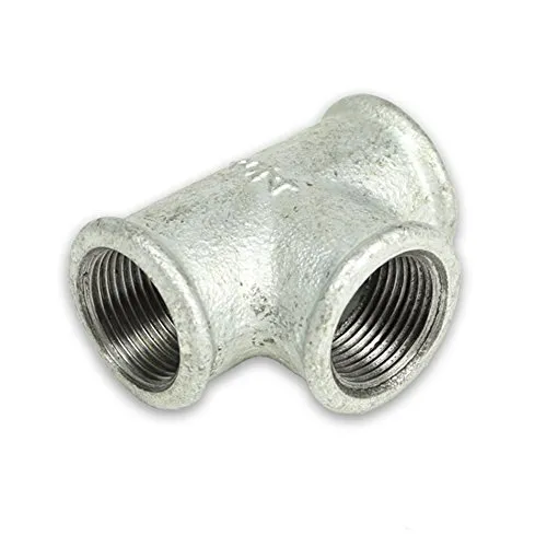 Temperguss Gewindefittings T-Stück (IG - IG - IG) 1'' DVGW zertifiziert