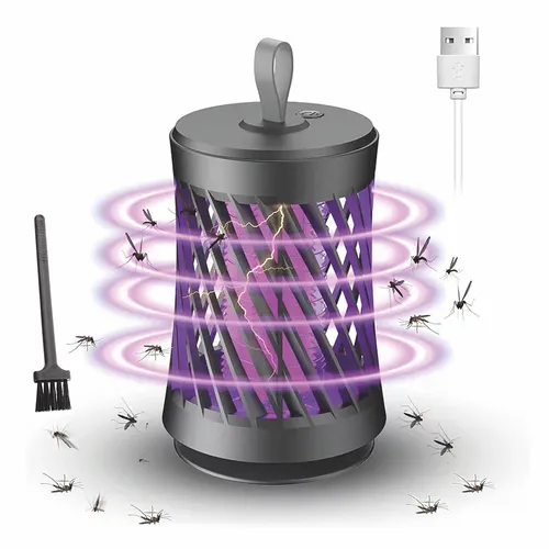 2-IN-1 Insektenvernichter Elektrisch für Innen - effektive Mückenlampe Akku