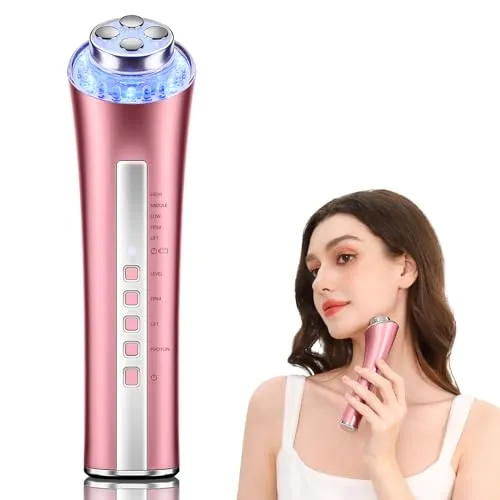 CARER SPARK Gesichtsmassagegerät – Anti-Aging und Faltenreduzierung - Toninggerät für das Gesicht mit Radiofrequenz- und EMS-Technologie, fördert die Kollagenproduktion für straffe, jugendliche Haut und ist ideal für die tägliche Anwendung.