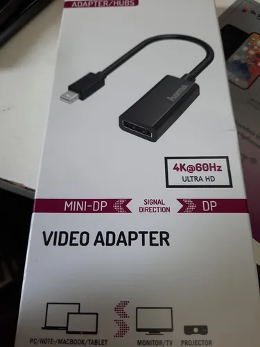 Hama Mini DP auf DisplayPort Adapter 4K 60Hz MacBook Imac Surface - NEU