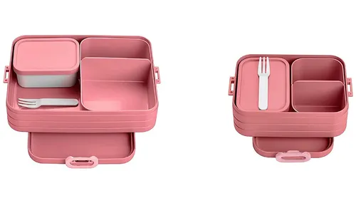 Mepal Bento-Lunchboxen Set Klein Groß Fächer Vivid Mauve von Mepal