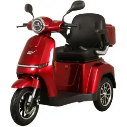 Elektromobil AKTIV MOBIL E-Rider 1000 – Rot, 25 km/h mit Topcase