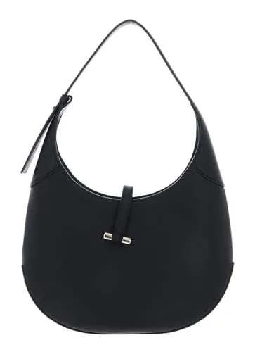 Boss Lidney Schultertasche aus Leder 28 cm in schwarz von BOSS