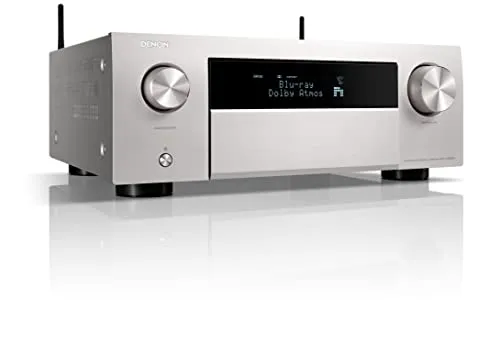 Denon AVC-X4800H 9.4-Kanal AV-Receiver - HiFi-Receiver mit 200W pro Kanal, unterstützt 8K Ultra HD und Dolby Atmos für ein beeindruckendes Heimkinoerlebnis.