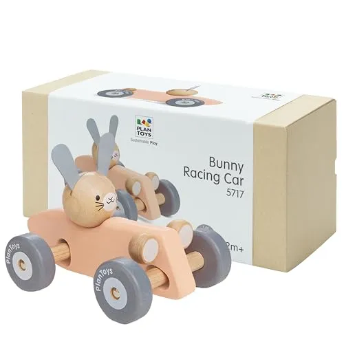 PLAN TOYS 5717 Rabbit Racing Car
