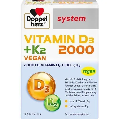 Doppelherz Vitamin D3 2000+k2 system Tabletten
