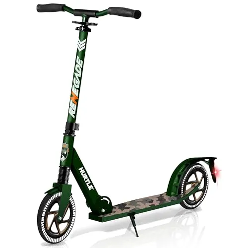 Hurtle Cityroller – Klappbarer Scooter für Kinder und Erwachsene - Roller/Kickboards, leicht und faltbar mit verstellbarem Lenker (84-98 cm) und großen 20 cm Rädern für ein sanftes Fahrerlebnis. Ideal für Kinder ab 8 Jahren und Erwachsene!