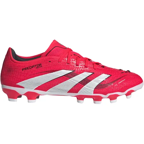 Adidas PREDATOR PRO MG - rot - Fußballschuhe mit HybridTouch Obermaterial und Strikeskin Gummilamellen für perfekten Ballkontakt, ideal für verschiedene Böden und optimale Performance.