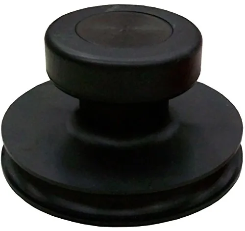 Hochwertige Vollgummi Saugheber mit Knaufgriff Farbe SCHWARZ/Glassauger, Saugnapf ø 85 mm (Einhand-Saugnapf)