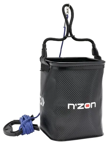 Daiwa N´Zon EVA Water Bucket 5l Wassereimer mit Seil Feedern Karpfenangeln