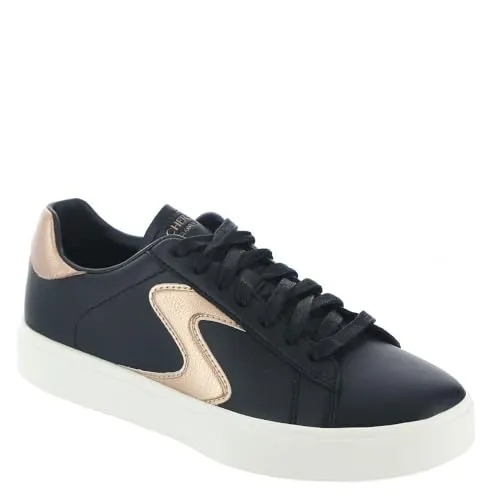 Skechers Damen Sneakers EDEN LX - BEAMING GLORY Schwarz/Rose Gold - Stylische Sneakers mit Air-Cooled Memory Foam für ultimativen Komfort und perfekte Passform. Ideal für jeden Anlass, kombiniert mit einer rutschfesten Sohle für sicheren Halt.