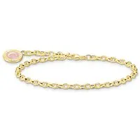 THOMAS SABO Silberarmband 925er Silber mit Emaille in gold von THOMAS SABO
