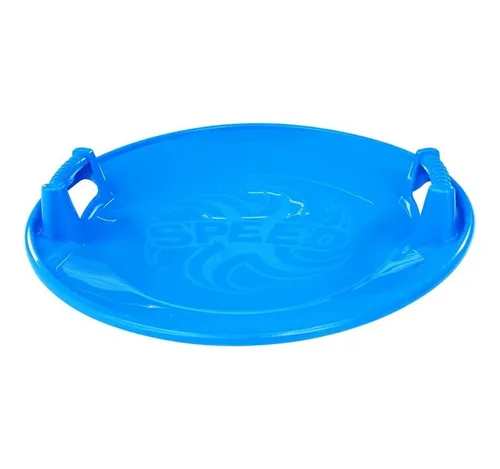 vidaXL Schlitten Rutschteller Blau 66,5 cm PP