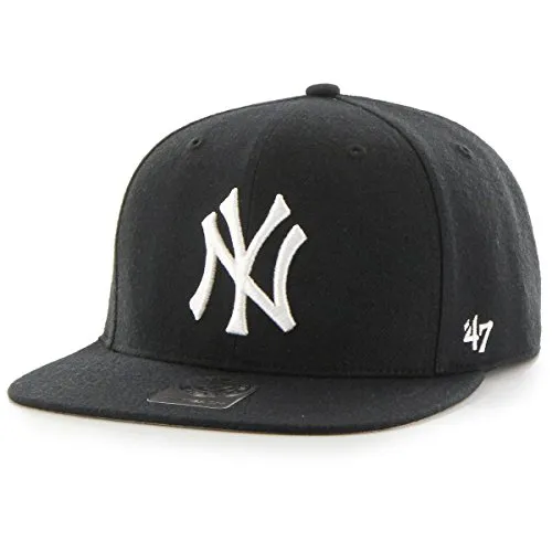 '47 Brand Snapback Cap - NO Shot New York Yankees schwarz - Sportfan Mützen & Hüte, stylische Snapback-Cap für echte Yankees-Fans, perfekt für jedes Sportevent oder Freizeitlook.