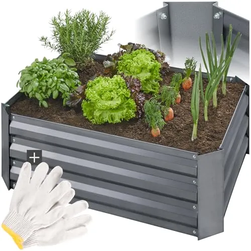 tectake® Hochbeet aus verzinktem Stahl von tectake