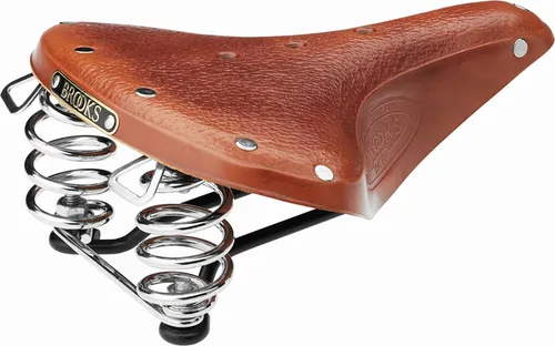 Brooks Damen Fahrradsattel B67 S, honig - Fahrradsattel für Damen mit Druckfeder und Eindrahtgestell, ideal für komfortable Touren, Gewicht: 830g, Maße: 240 x 205 x 85 mm