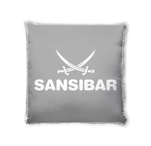 Kissenhülle SANSIBAR DOUBLE BH 50x50 cm silber