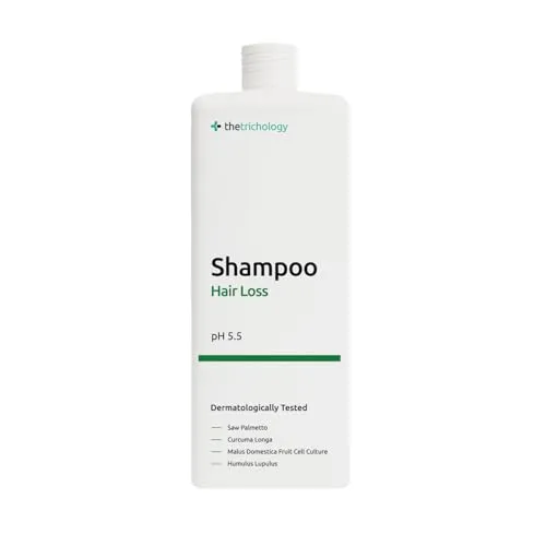 The Trichology Shampoo gegen Haarausfall, Stärkendes Pflegeshampoo für Dünner Werdendes Haar, Haarshampoo für Damen & Herren, Haarwaschmittel für Haarwachstum & Haarwurzelpflege, pH-Wert 5,5, 250 ml