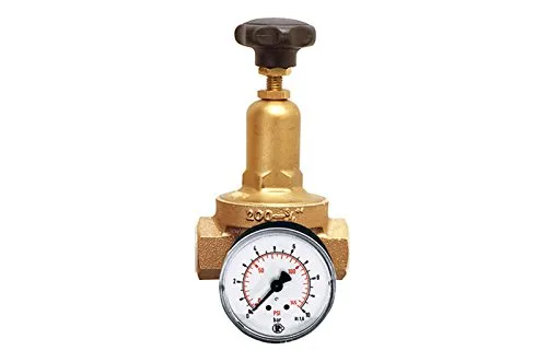 Riegler Druckregler DRV 200 - G 1/4, 1,5 - 8 bar - Druckregler für präzise Druckeinstellung, ideal für Druckluft und neutrale Gase. Inkl. Manometer, hohe Einstellgenauigkeit und kompaktes Design.