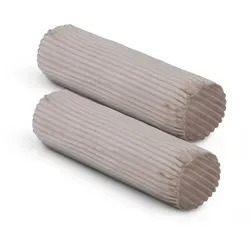 Bestlivings Dekokissen Cord-Optik (2er Pack), Sofakissen kuscheliger Bezug mit Reißverschluss - Kissen, Dekokissen braun 20 cm x 70 cm