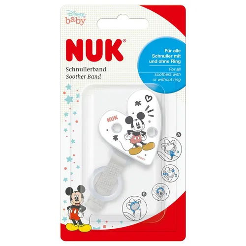 NUK Disney Mickey Saugerband 2025 Schnullerband von NUK