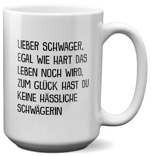 XL Tasse Schwager Geschenk Hochzeit Idee Männer Weihnachten Geburtstag Haferl