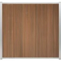 GartenLand Zaun Shadowline WPC Co-extrudiert 180x180 cm - Zaunelemente: Pflegeleichter BPC Steckzaun mit edler Holzoptik und modernem Design, ideal für stilvolle Gartenumrandungen.