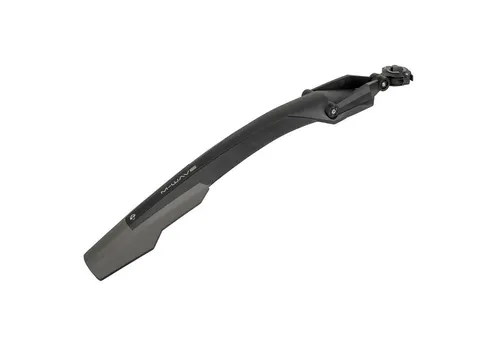 M-Wave Mud Max R III Schutzblech hinten - Das M-Wave Mud Max R III ist ein verstellbares Schutzblech aus robustem Kunststoff, ideal für Fahrräder mit 26 bis 29 Zoll. Es lässt sich leicht an der Sattelstütze montieren und schützt zuverlässig vor Spritzwasser.