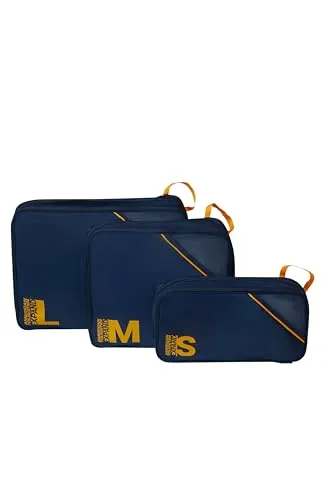 American Tourister Packwürfel Set 3 Stück - Gepäck Organizer für perfekten Urlaub - Optimale Organisation für Reisen – 3-teiliges Set mit verschiedenen Größen für Koffer, Handgepäck und Rucksack. Halten Sie Ihre Kleidung und Utensilien stets griffbereit und ordentlich. Platzsparend und erweiterbar für jede Reise.