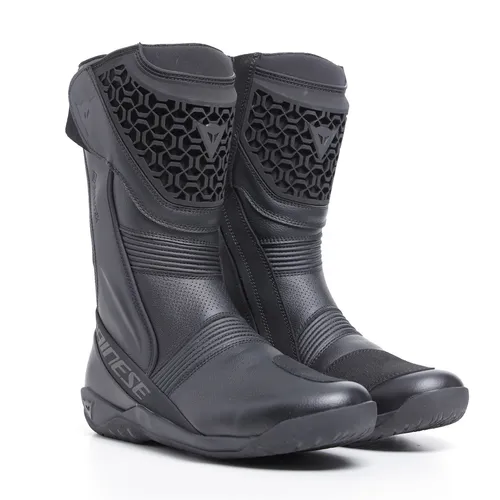 Dainese Fulcrum 3 Gore-Tex Motorradstiefel Schwarz 42 - Hochwertige Motorradstiefel aus Rindsleder mit Gore-Tex®-Membran für ultimativen Wetterschutz und Komfort. Ideal für Tourenfahrer, die auch bei schwierigen Bedingungen sicher unterwegs sein wollen.