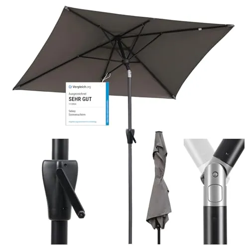 Sekey Aluminium Sonnenschirm in braun von Sekey